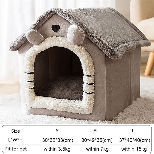 Cozy Comfort: Soft Winter Dog Cat Bed House