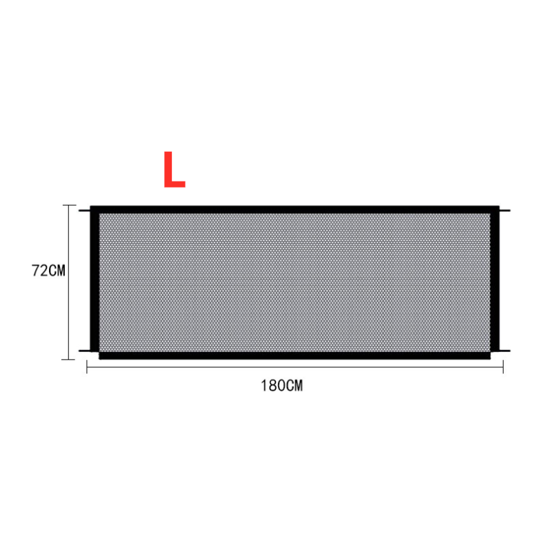 Elevate Safety: Black Foldable Pet Safety Gate