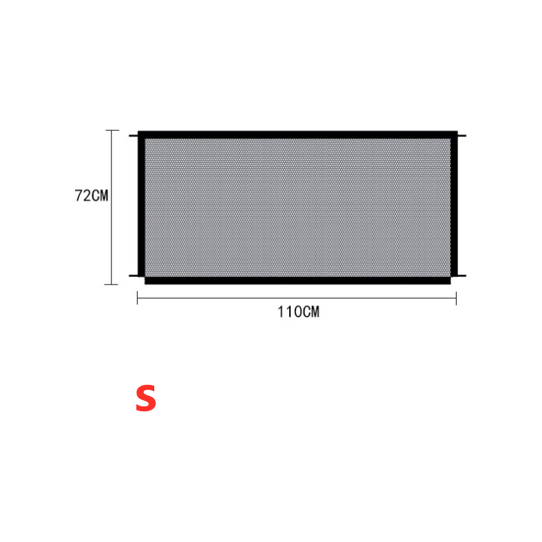 Elevate Safety: Black Foldable Pet Safety Gate