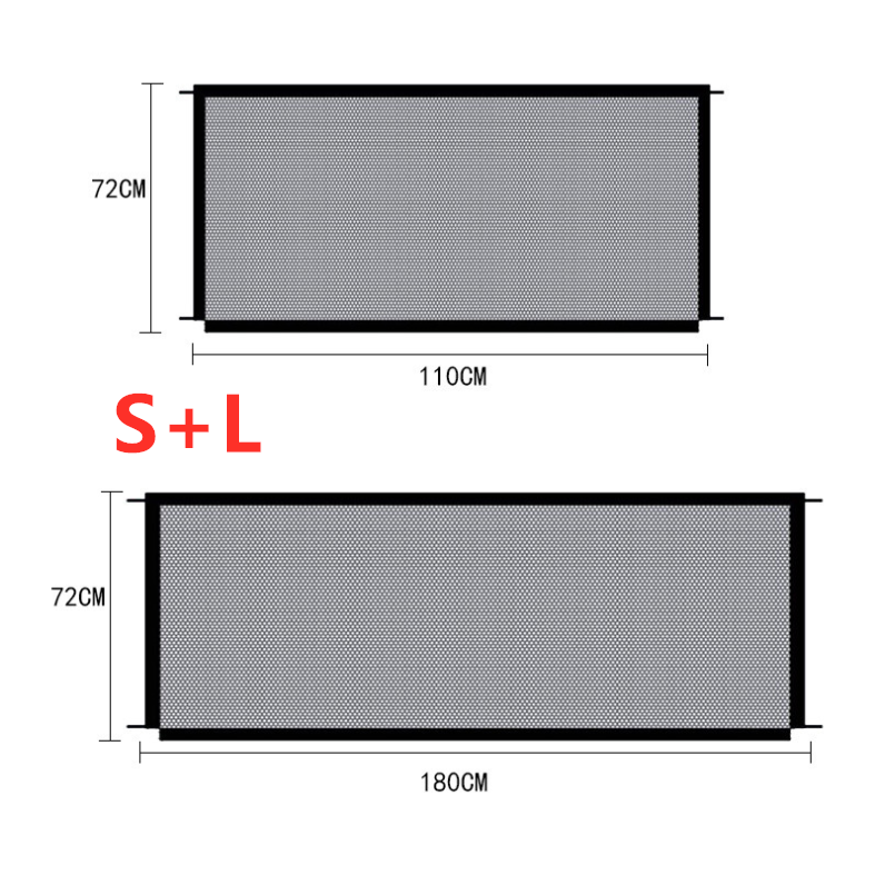 Elevate Safety: Black Foldable Pet Safety Gate