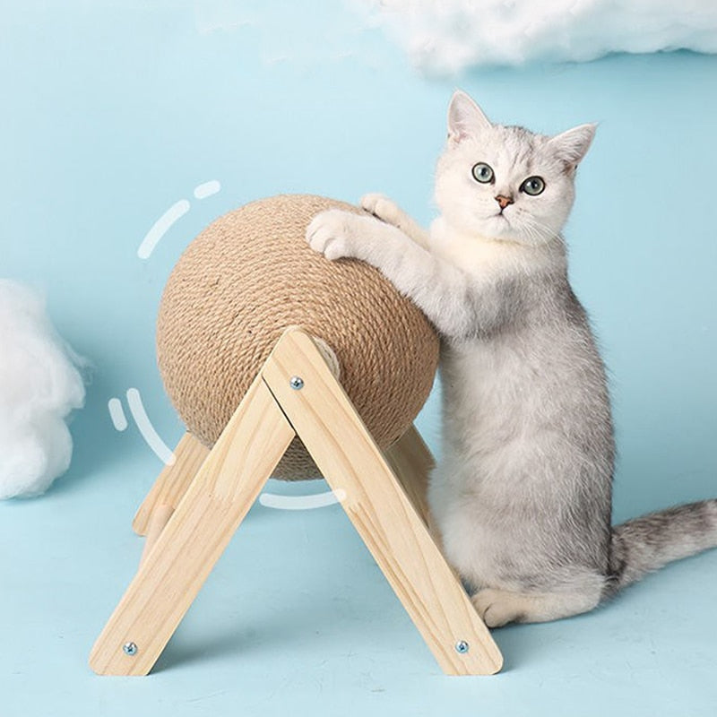 Engage Your Cat's Mind and Body - Cat Scratching Ball