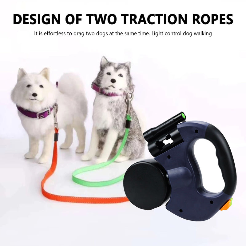 Automatic Dual Retractable Dog Leash: Freedom and Control in Every Step!