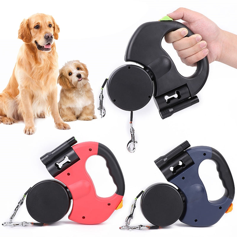 Automatic Dual Retractable Dog Leash: Freedom and Control in Every Step!