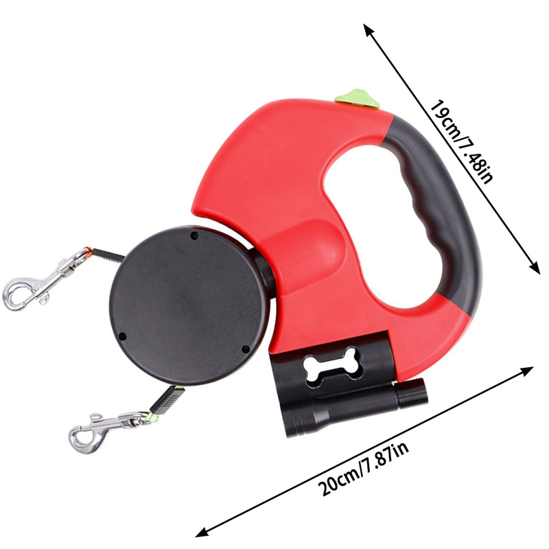 Automatic Dual Retractable Dog Leash: Freedom and Control in Every Step!