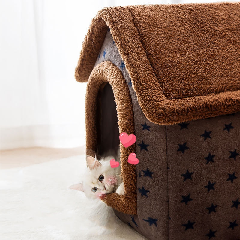 Cozy Comfort: Soft Winter Dog Cat Bed House