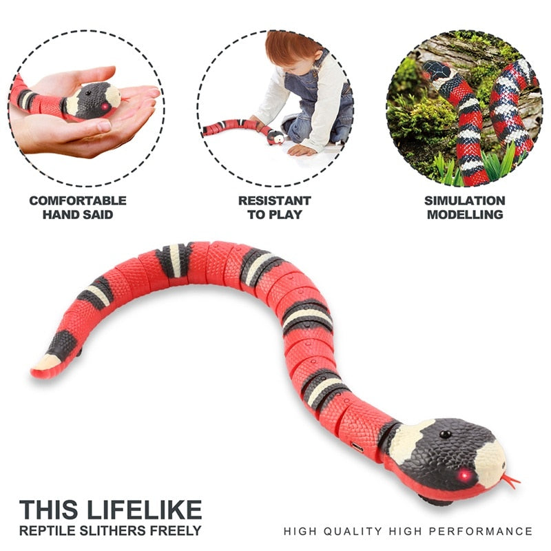 Elevate Playtime: Smart Sensing Snake Tease Toy