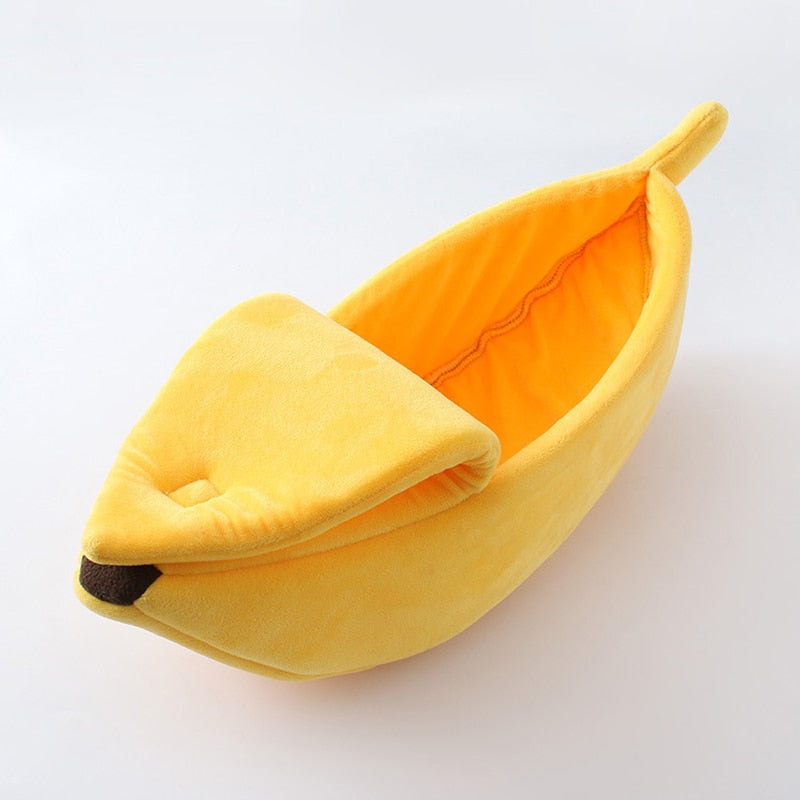 Embrace Relaxation and Security - Banana Cat Bed