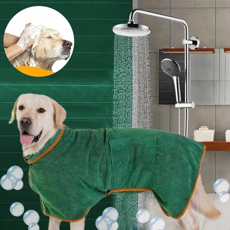 Efficient Drying and Protection - Pet Drying Coat for Quick Drying and Cozy Warmth