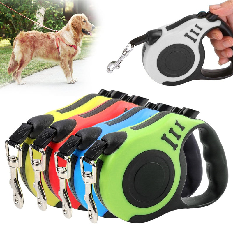 Durable Dog Leash Automatic Retractable Nylon Lead 3m