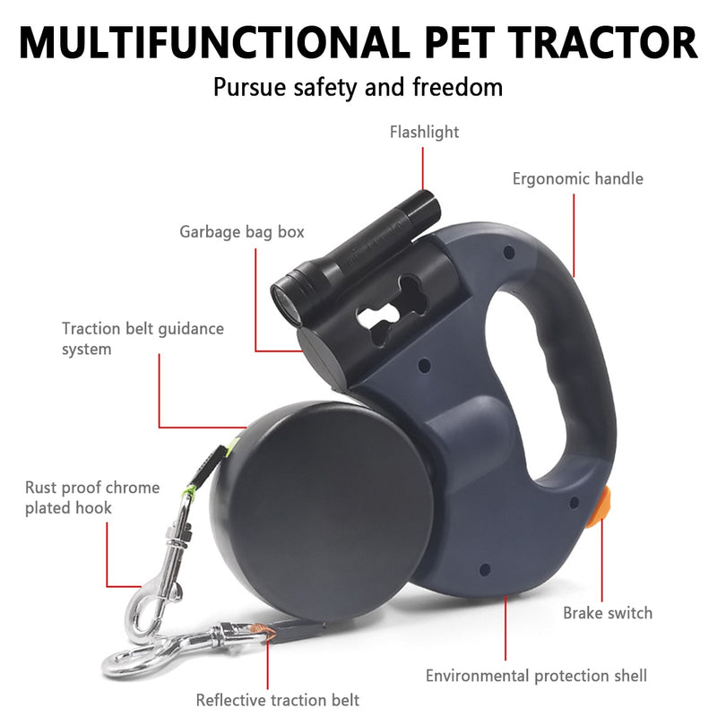 Automatic Dual Retractable Dog Leash: Freedom and Control in Every Step!